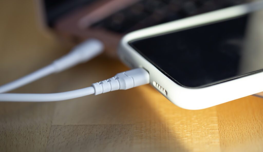 iPhone battery charged